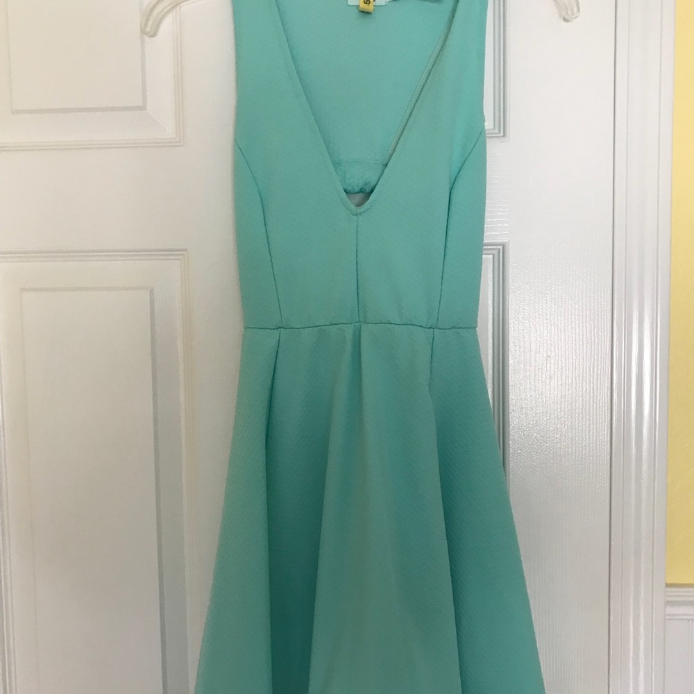 Mint blue dress